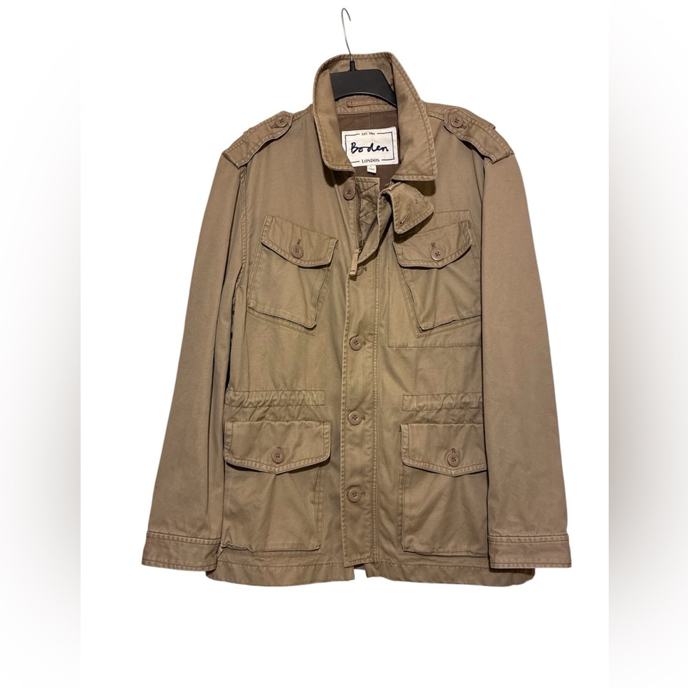 Boden barn chore field jacket Sz L Zip and Button closure
